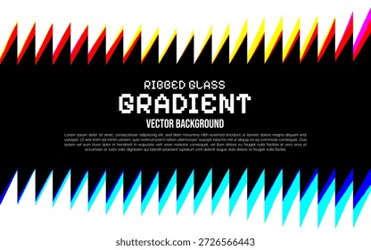 Elemento de design futurista retro cores brilhantes distorção digital bordas afiadas quadro abstrato