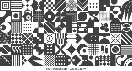 Retro futuristic design elements. Brutal modern star figure, oval spiral flower and other primitive elements in 2000 style. Templates for notes, posters, banners, stickers, business cards, website