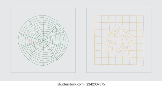 Retro futuristic elements for design. Big collection of abstract graphic geometric symbols. Modern abstract forms. Anti-design. Vector illustration