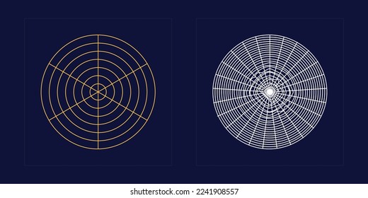 Retro futuristic elements for design. Brutalism star and flower shapes. Templates for notes, posters. Retro Futurist. Vector illustration