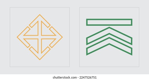 Retro futuristic elements for design. Brutalism star and flower shapes. Modern abstract forms. Retro Futurist. Vector illustration