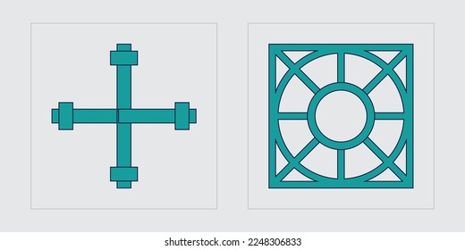 Elementos retro futuristas para el diseño. Estrellas y formas florales de Brutalismo. Para camisetas modernas. Proyectos, afiches, pancartas. Ilustración del vector