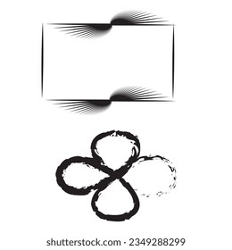 Retro futuristic elements for design. Collection of abstract graphic geometric symbols and objects in y2k style. Templates for  banners, stickers, business cards