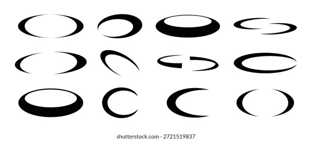 Retro futuristic elements for design collection of abstract vector illustration.