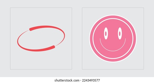 Retro futuristic elements for design. Extraordinary Graphic Assets. Flat minimalist icons. Stars, starburst . Vector illustration