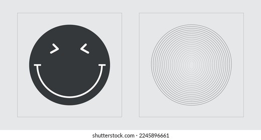 Retro futuristic elements for design. Extraordinary Graphic Assets. Templates for notes, posters. Futuristic. Vector illustration