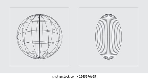 Retro futuristic elements for design. Retro futuristic graphic ornaments. For modern T-shirts designed. Retro Futurist. Vector illustration