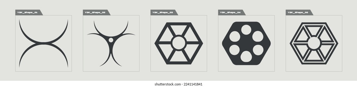 Retro futuristische Elemente für Design. Große Auswahl an Retro-Objekten für Design. Für moderne T-Shirts entwickelt. Sterne, Starburst. Vektorgrafik