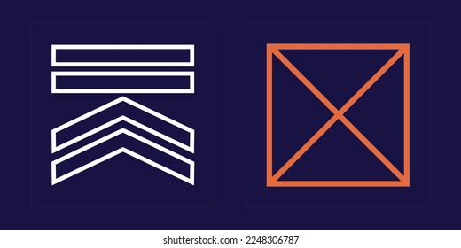 Retro futuristic elements for design. Trendy geometric postmodern figures. Modern abstract forms. Retro Futurist. Vector illustration