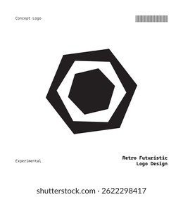Retro Futuristic Minimalist Logo Design For Clothing Brand, Fashion, Poster, Music, Templates and etc