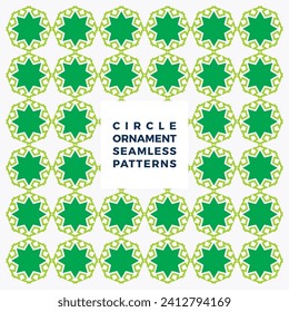 Retro futuristic seamless pattern green colour vector decoration