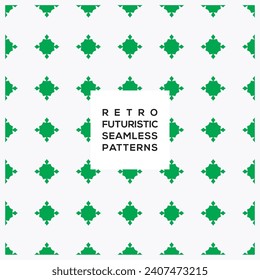 Retro futuristic seamless pattern vector 
