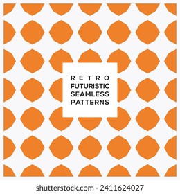 Décoration vectorielle rétro motif futuriste harmonieux