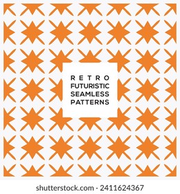Décoration vectorielle rétro motif futuriste harmonieux