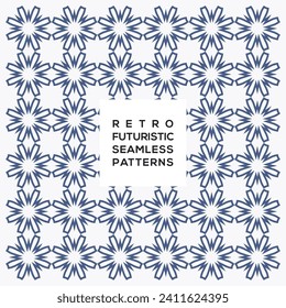 Décoration vectorielle rétro motif futuriste harmonieux