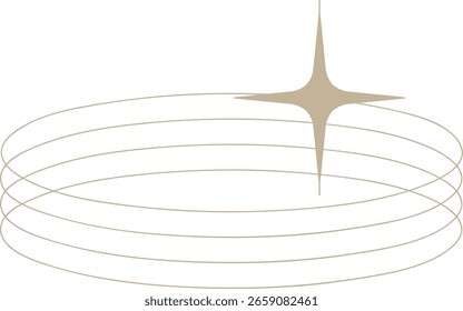 Retro Futuristic Sparkle Design Element