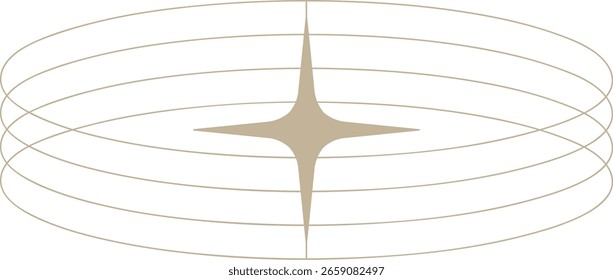 Elemento de diseño retro futurista de la chispa