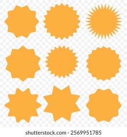 Retro futuristic sparkle icons collection. Set of star shapes. Abstract cool shine effect sign vector design. Templates for design, posters, projects, banners, logo, and business cards