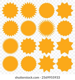 Retro futuristic sparkle icons collection. Set of star shapes. Abstract cool shine effect sign vector design. Templates for design, posters, projects, banners, logo, and business cards. eps 10.