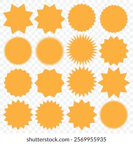 Retro futuristic sparkle icons collection. Set of star shapes. Abstract cool shine effect sign vector design. Templates for design, posters, projects, banners, logo, and business cards. eps 10.