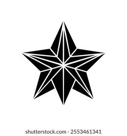 Retro Futuristic Star Shapes Vector Design
