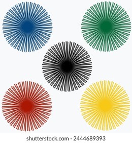 Vector retro futurista minimalista Pósters con siluetas básicas, extraordinarios Elementos gráficos de Formas geométricas, Moderno brutalismo de estampado monocromo, set 4