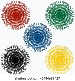 Retro futuristic vector minimalistic Posters with silhouette basic figures, extraordinary graphic elements of geometrical shapes composition, Modern monochrome print brutalism, set 4