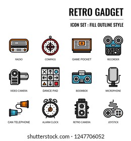 retro gadget, pixel perfect icon, isolated on white background