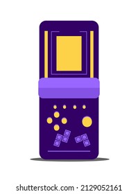 Retro game console 80's 90's Stylish Retro party. Vector Illustration 