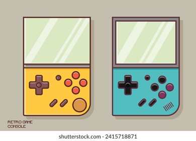 arte vectorial de consola de juegos retro