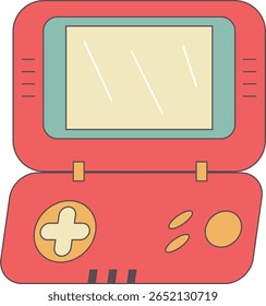 Ilustração de vetor de console de jogo retrô