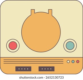 Ilustração de vetor de console de jogo retrô
