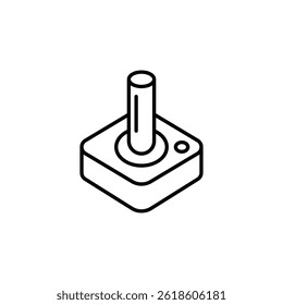 Retro Game Controller Minimalist Icon for Gaming and Entertainment Design