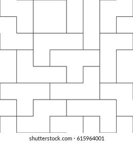 RETRO GAME FRAME LINES SEAMLESS VECTOR PATTERN