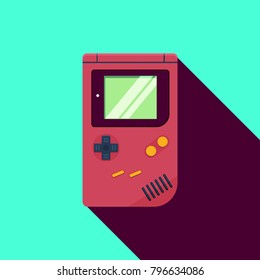 Retro Game Gadget Flat Vector Stock Vector (Royalty Free) 796634086 ...