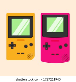 Retro Game Gadget-2. Flat Vector Illustration.