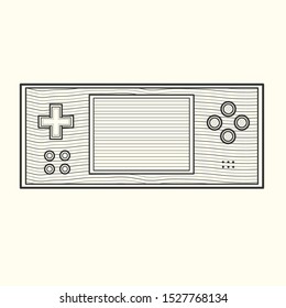 Retro Game in Line Art Version