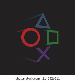 Retro Game Logo, Simple and Modern, EPS 10 vector