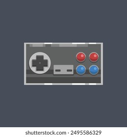 retro game stick controller in vector design.