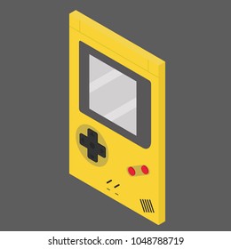retro game vector icon illustration isometric