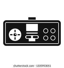 Retro gamepad icon. Simple illustration of retro gamepad vector icon for web design isolated on white background