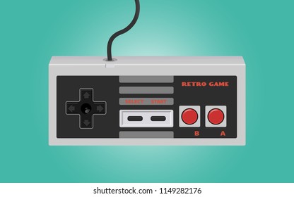 Retro Gamepad Vector