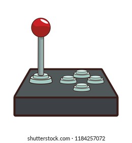 Retro gamepad videogame cartoon
