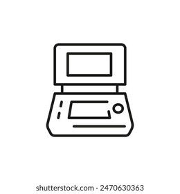Retro gaming console icon. Simple retro gaming console icon for social media, app, and web design. Vector illustration.
