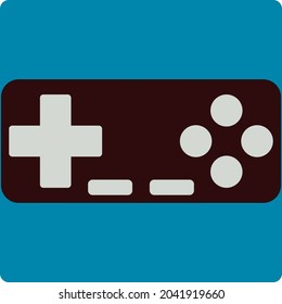 Retro gaming joystick, illustration, vector, on a white background.
