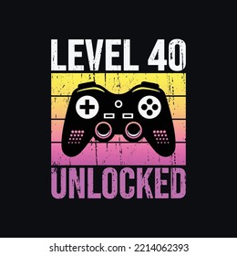 Retro Gaming T Shirt Design