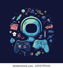 Vector de diseño de camisetas de juegos retro