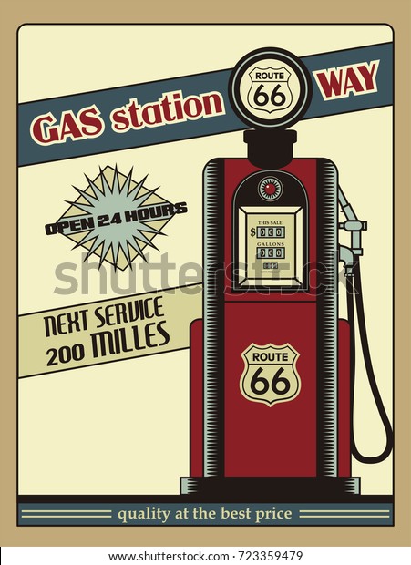 retro gas\
station