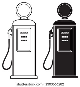 retro gasoline pump 