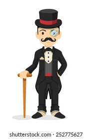 Retro Gentleman. Vector Illustration